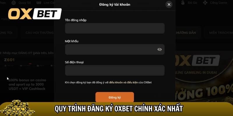 Đăng ký Oxbet - Đăng ký hôm nay, nhận quà liền tay Oxbet Chỉ với 3 bước để đăng ký Oxbet