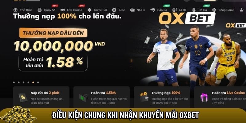 Khuyến mãi Oxbet - Cơ hội vàng cho người chơi nhận thưởng lớn Hội viên cần đáp ứng điều kiện chung khi nhận
