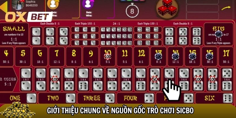 Giới thiệu chung về trò chơi sicbo