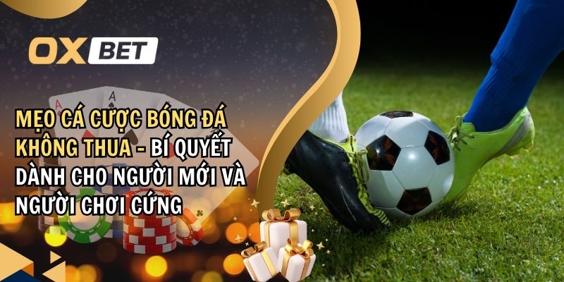 Mẹo cá cược bóng đá không thua